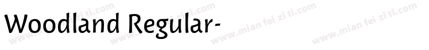 Woodland Regular字体转换